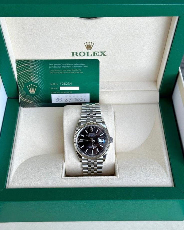 ROLEX OYSTER GRIS TABLEAU NOIRE