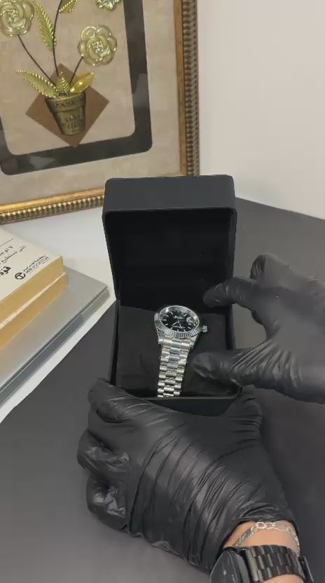 ROLEX OYSTER GRIS TABLEAU NOIRE
