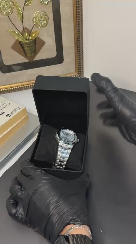 Patek philippe gris tableau bleu ciel