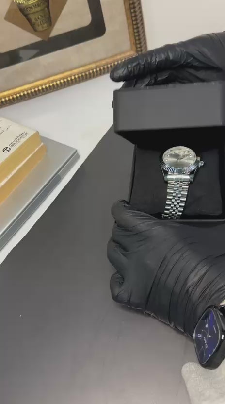 ROLEX DIAMOND GRIS TABLEAU BLANC